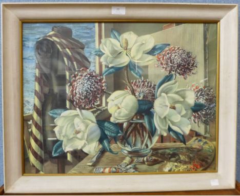 A Vladimir Tretchikoff print, Silent Models, framed 