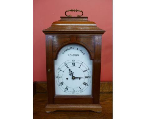 A Thwaites &amp; Reed mahogany double fusee bracket clock 