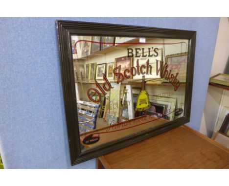 A Bell's Old Scotch Whisky advertising mirror 