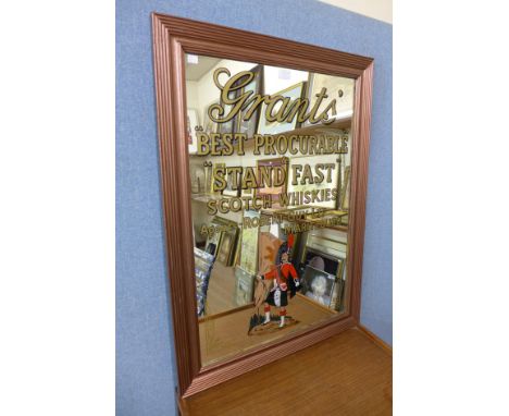 A Grant's Scotch Whiskies advertising mirror 