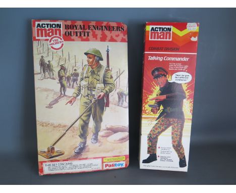 Action Man Combat Division Talking Commander - requires attention, head not attached - and Action Man Royal Engineers Outfit 