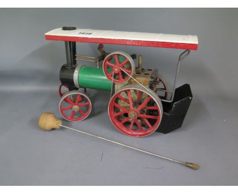 A Mamod traction steam engine 
Condition report: Some general rusting to chrome