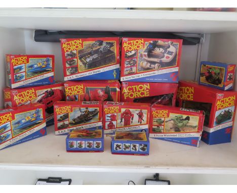Action Man Action Force Shadowtrak and Red Vulture 2 Force Whirlwind, 2 Force Dart, 2 Force Shaft, 2 Force Lance, SAS Silent 