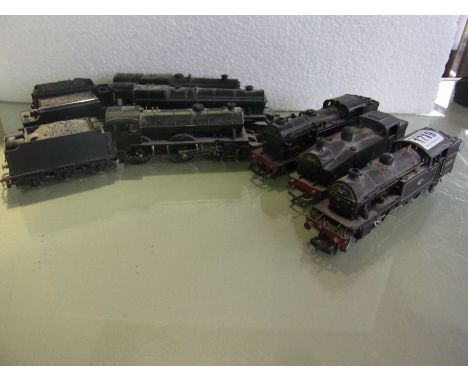 A Triang OO Gauge Locomotive and tender 4-6-2 Princess Victoria 46205 in black British Rail livery, a Hornby OO Gauge Locomot