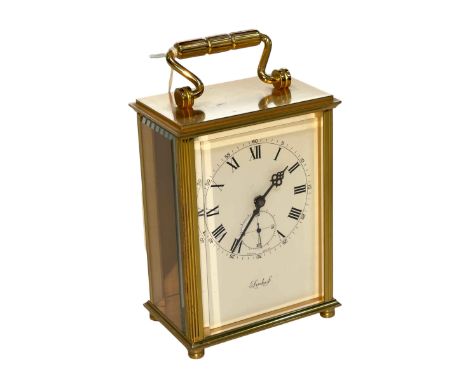 Imhof gilt carriage clock.