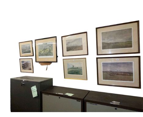 Collection of thirteen framed mainly hunting prints including Lionel Edwards.