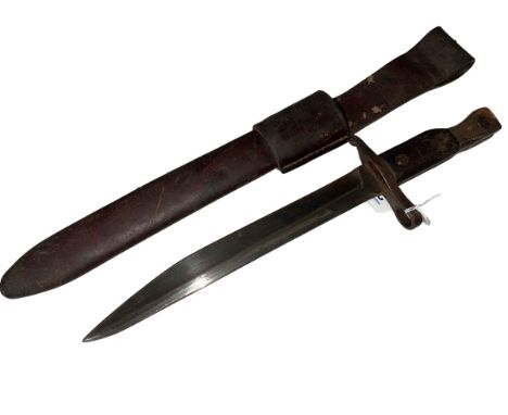 Ross Rifle Co bayonet and scabbard.