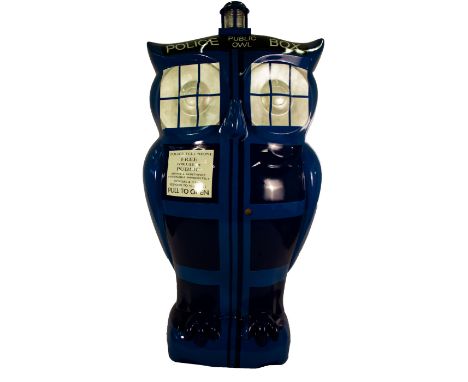 Dr Whoot
Let Dr Whoot’s Tardis, complete with lamp on top, transport you to a world of legendary TV culture. Artist and super
