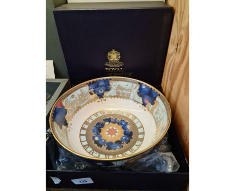 A boxed Royal Worcester large bowl, from The Millennium collection, limited edition 561 / 1000.  