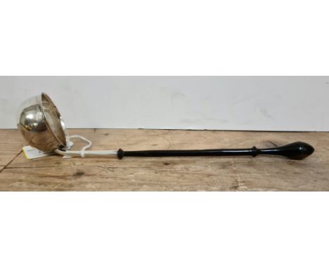 A Georgian toddy ladle, inset with coin dated 1774.  