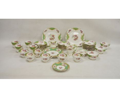 Composite Paragon bone china Rockingham pattern part tea service and other assorted teawares, early 20th century, printed mar