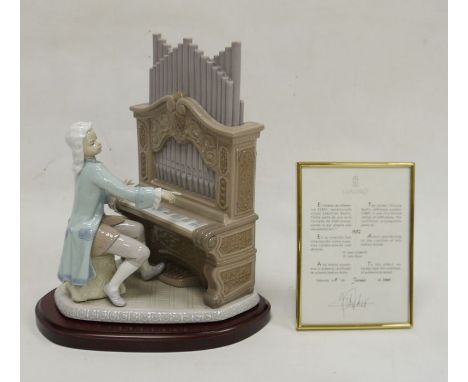 Lladro model of Young Bach, limited edition no.1801/2500, printed and painted marks, made to commemorate the 250th anniversar