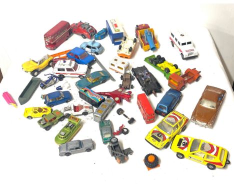 Selection vintage die cast cars to include Corgi bat mobile etc 