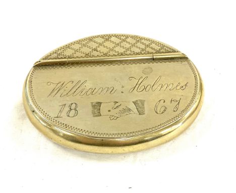 1867 Snuff box, masonic, very good overall condition