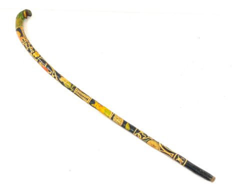 Folk art walking stick 