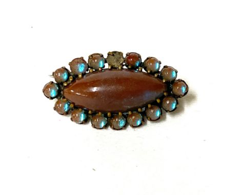 Antique vintage Saphiret brooch, missing a stone 