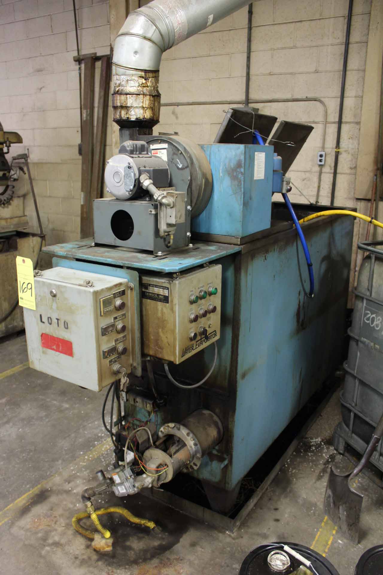 COOLANT EVAPORATOR, SAMSCO MDL. 500CRA, natural gas fired, 195,000 BTU