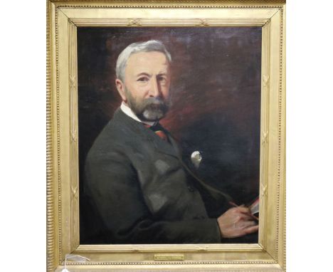 James E. Barclay, oil on canvas, Portrait of William Wynch George Bach Willis 1838-1910 (Major in the Royal Marines LI), 74 x
