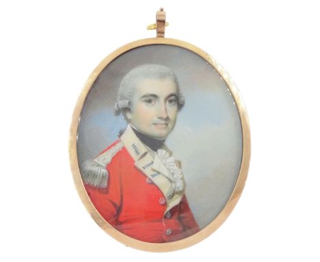 George Engleheart (British 1750-1829)Portrait miniature upon ivoryHead and shoulder portrait of a member of the Murray family