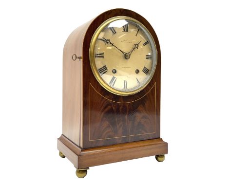 Winterhalder and Hofmeier eight-day striking mantle clock retailed by John Walker, South Molton Street, London �TO HM THE KIN