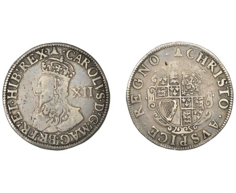 Charles I (1625-1649), Tower mint, Shilling, Gp E, type 3a, mm. bell, bust 2, pellet stops both sides, 5.86g/5h (Sharp E2/2; 