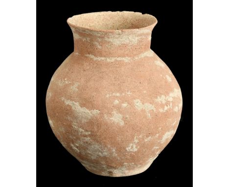 Bronze-Age, Palestine-Holy Land, terracotta Jar, c. 3100-2900 BC, 22cm x 17.5cm. Good condition £80-£100  ---  Provenance: P.