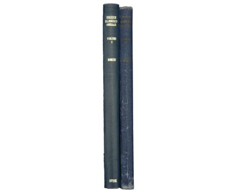 North, J.J., English Hammered Coinage, 2 vols, 1st edition, London, 1960, 1963, 200 + 183pp, 16 + 10 plates (Manville 1061, 1