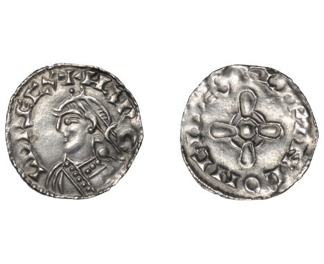 Harold I (1035-1040), Penny, Jewel Cross type, Ipswich, Leofing, lifinc on gipes, 1.08g/6h (Sadler 574-5, same dies; SCBI Cop