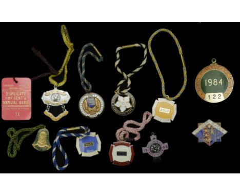 CHESHIRE, Chester, Chester Races, 1974, an enamelled brass badge, stamped 14; LANCASHIRE, Cartmel, Cartmel Race Club, enamell