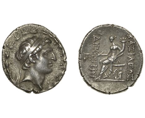 Greek Coinages, SELEUKID KINGS OF SYRIA, Demetrios I (162-150), Tetradrachm, Antioch-on-the-Orontes, c. 162-155, diademed bus