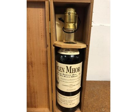 A Bottle of Glen Mhor 25 Year Old Single Highland Malt, rare old Scotch Whisky, Campbell &amp; Clark Ltd Cask No 1970 1164/11