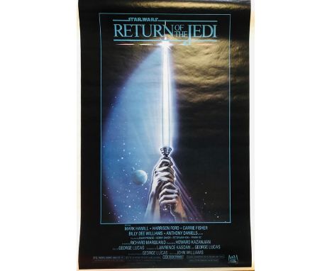 Star Wars, Return of the Jedi original film poster 1983 US, one sheet, unfolded, Light Saber