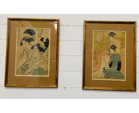 A Pair of oriental prints