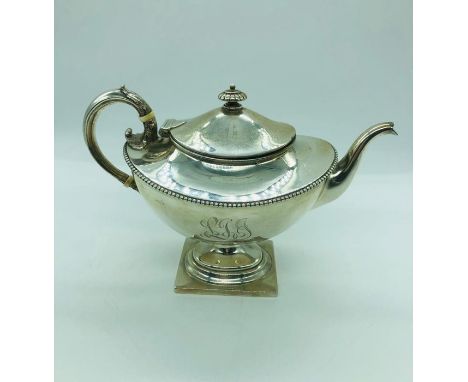 A Sterling silver teapot marked Sterling and with Birmingham marks.