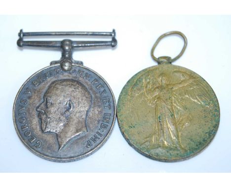 A WW I British War and Victory pair, naming 07287 CPL. J.W. EGG-HOPE. A.O.C., together with a Victorian Army Temperance Assoc