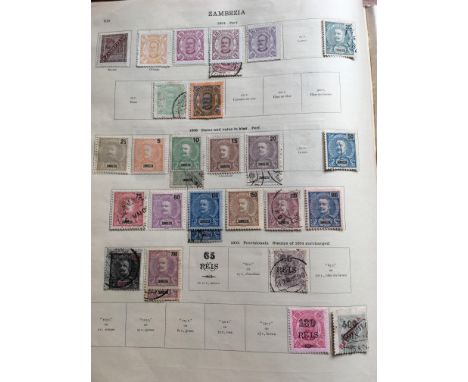 SG NEW IDEAL ALBUM FOR FOREIGN COUNTRIES K-Z WITH A MIXED MINT AND USED COLLECTION, REMAINDERED IN PLACES, LUXEMBOURG, MADAGA