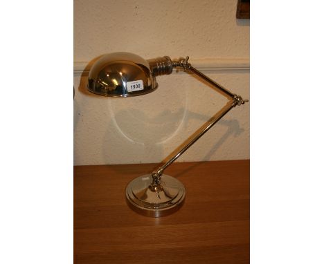 Nickel plated Anglepoise table lamp