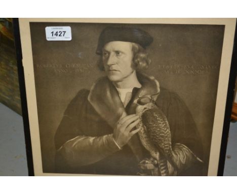 Framed portrait of Robertus Cheseman