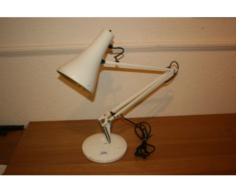 20th Century white Anglepoise desk lamp