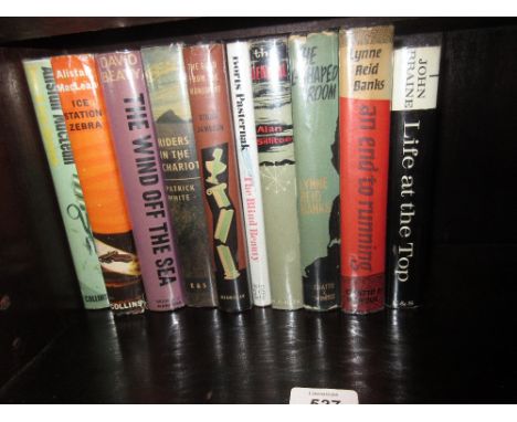 Collection of ten novels of the 1960's, First Editions in dust jackets including John Braine, Lynne Reid Banks, Alistair MacL