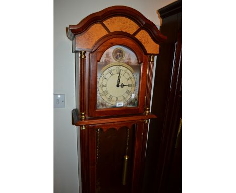 Reproduction longcase clock with Nelson commemorative dial