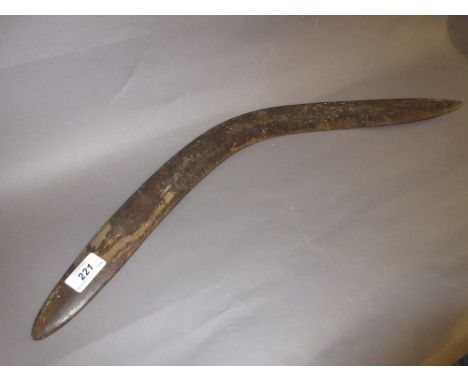 Aboriginal hardwood boomerang