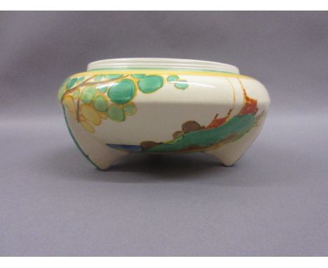 Clarice Cliff, Fantasque Newport pottery Secrets pattern fruit bowl