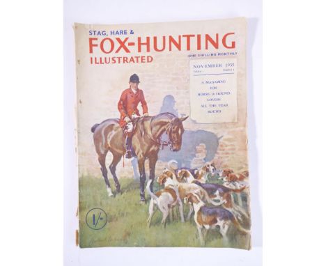 Seven editions (I to VII) of 'Stag, Hare and Fox-Hunting Illustrated' magazine, 'The Field Annual 1954' and the 'Illustrated 