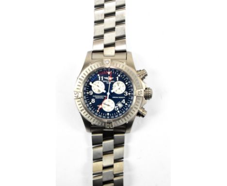 BREITLING; a gentleman's stainless steel Chronomat chronometer wristwatch, the circular dial set with Arabic numerals, three 