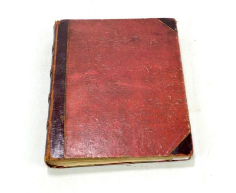 An 1820 album with connections to W.J. Redfern the radiography pioneer, watermarked 1820, containing written entries, high qu