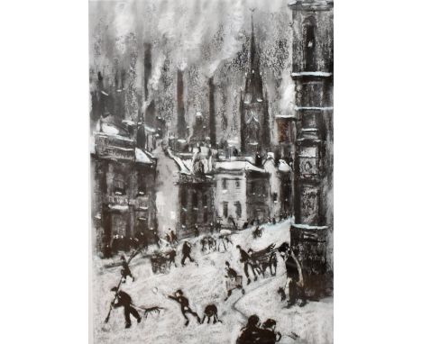 HAROLD FRANCIS RILEY DL DLitt FRCS DFA ATC (born 1934); a signed limited edition lithograph 'First Snow', numbered 24/50, 40.