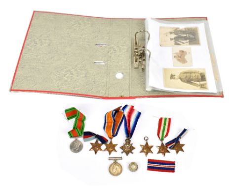 A WWI Star awarded to 28130 Pte. J. Bell Manchester Regiment, a WWII group of six comprising War and Defence medals and 1939-