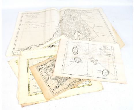 Six late 18th century and later coloured maps comprising Germany, Upper Saxony, Upper and Lower Saxony, Swabia, Bavaria and S
