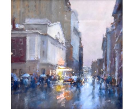 ROBERT 'BOB' RICHARDSON (born 1938); pastel study, 'Manchester Opera House', signed lower right, 40 x 42cm, framed and glazed